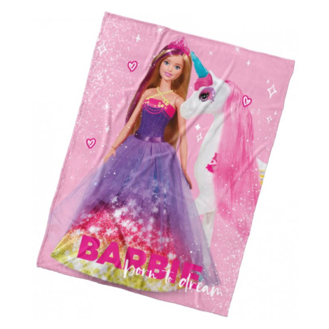 Carbotex Deka 130x170 cm - Barbie a kouzelný jednorožec
