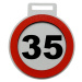 Narozeninová medaile - značka s číslem a textem 35 Standardní text