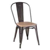 Židle Paris Wood jasan metalická