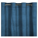 Dekorační vzorovaný velvet závěs s kroužky GRAN modrá 140x250 cm (cena za 1 kus) MyBestHome