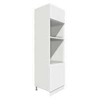 ArtExt Kuchyňská skříňka vysoká pro vestavné spotřebiče ESSEN | D14RU 60 207 Barva korpusu: Bílá