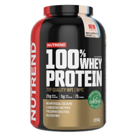 Nutrend 100% Whey Protein bílá čokoláda + kokos 2250 g