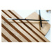 Flexistyle z230 - dubové nalepovací hodiny s průměrem 60 cm dekor dřevo