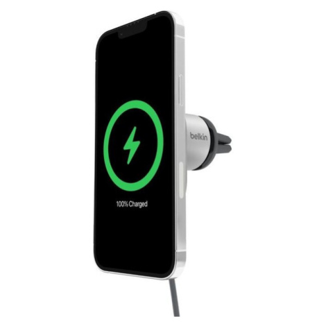 Belkin BOOST CHARGE (Qi2) MagSafe držák do auta, 15W, šedý (bez adaptéru)