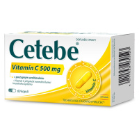 Cetebe Vitamin C 500 mg s postupným uvolňováním 60 kapslí