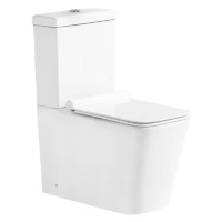 MEXEN Cube WC kombi včetně sedátka soft-close, bílé 31014000