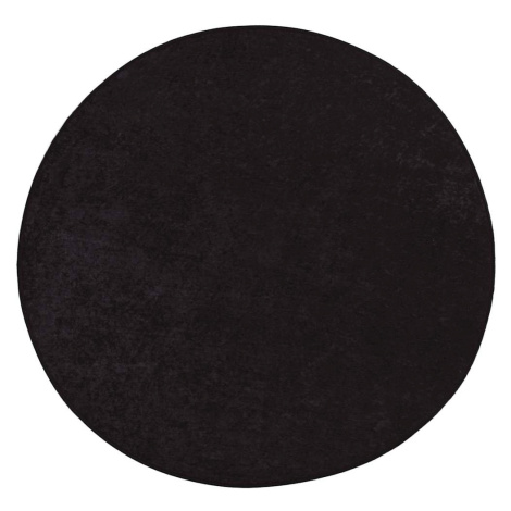 vidaXL Koberec pratelný ⌀ 120 cm antracitový protiskluzový