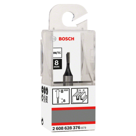 BOSCH 3x8mm jednobřitá drážkovací fréza Standard for Wood (stopka 8 mm)