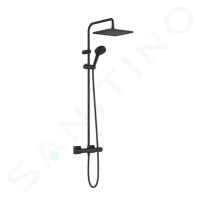 HANSGROHE Vernis Shape Sprchový set Showerpipe 240 s termostatem, 2 proudy, EcoSmart, matná čern