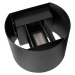 Nordlux Venkovní nástěnné svítidlo LED Milda, černé, nahoru/dolů, hliník