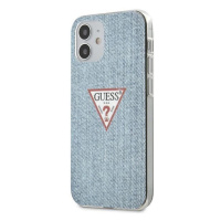 Pouzdro Guess Jeans Collection pro iPhone 12 mini - modré