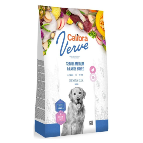 Calibra Dog Verve GF Senior Medium & Large Chicken & Duck 12 kg | Granule pro psy