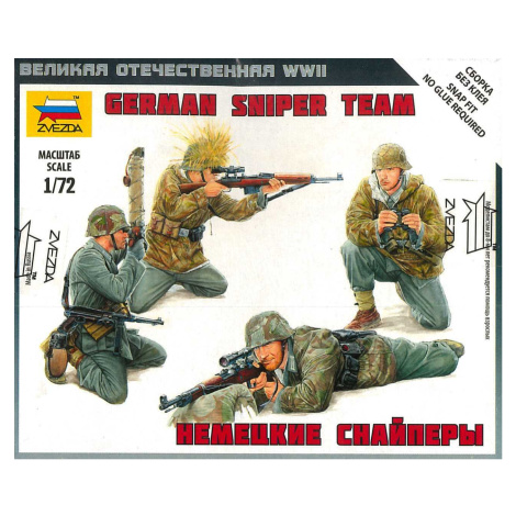 Model Kit figurky 6217 - German Sniper Team (1:72) Zvezda