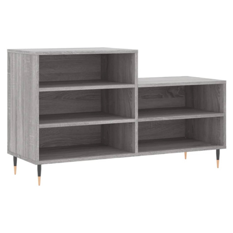 vidaXL Botník šedý sonoma 102x36x60 cm kompozitní dřevo