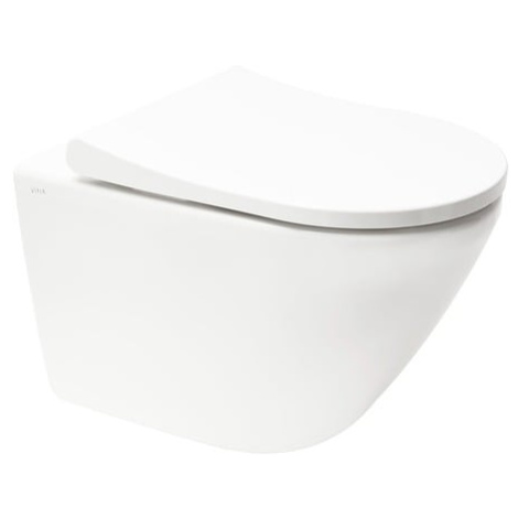 WC závěsné VitrA Integra Rim-Ex včetně sedátka se soft close, zadní odpad 7041-003-6285