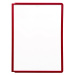 DURABLE Průhledná tabulka s profilovým rámečkem, pro DIN A4, bal.j. 10 ks, červená