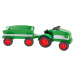 Small foot Dřevěný traktor s vlečkou zelený