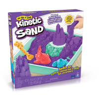 Kinetic Sand krabice tekutého písku s podložkou fialová