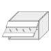 ArtExt Kuchyňská skříňka horní SILVER | W4BS 60 LAM Barva korpusu: Bílá