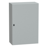 Skříň rozvaděče Schneider Electric NSYS3D12840P s montážním panelem / 1200 x 800 x 400 mm / ocel