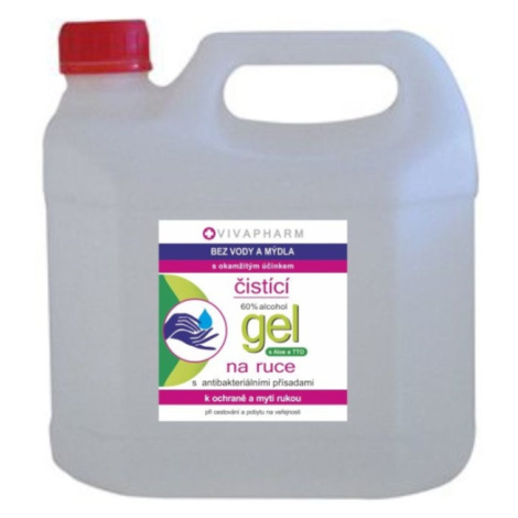 Vivaco Antibakteriální čistící gel na ruce kanystr 3 litry VIVAPHARM 3 litry