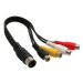 OEM Kabel audio DIN 5pin(M) - 4x cinch(F), 20cm