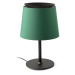FARO SAVOY černá/zelená stolní lampa