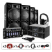Electronic-Star Bass First Pro, DJ PA systém, 2 x zesilovač, 4 x reproduktor, mixážní pult, 4 x 