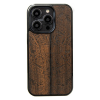 Pouzdro Bewood pro iPhone 15 Pro Aztécký Kalendář Ziricote