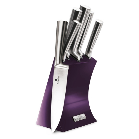 Berlinger Haus Sada nožů ve stojanu 6 ks nerez Royal Purple Metallic Line