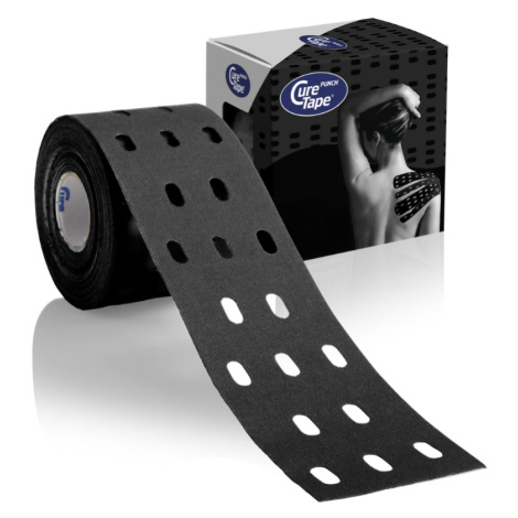 CureTape Punch 5 cm x 5 m kineziologický tejp černý