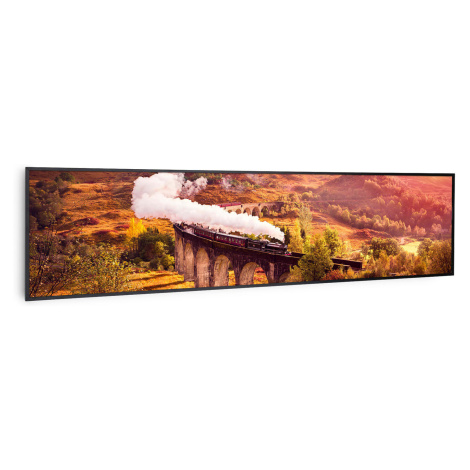 Klarstein Wonderwall Air Art Smart, infračervený ohřívač, vlak, 120 x 30 cm, 350 W