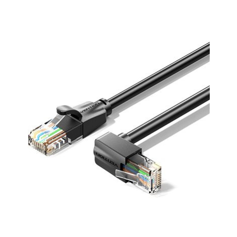 Vention Cat.6 UTP Downward Right Angle Ethernet Patch Cable 1M Black