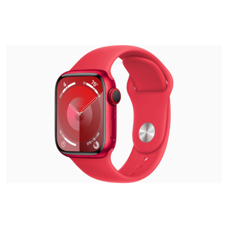 Apple Watch S9 Cell/45mm/PRODUCT RED/Sport Band/PRODUCT RED/-S/M