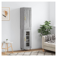 vidaXL Skříň highboard šedá sonoma 34,5 x 34 x 180 cm kompozitní dřevo