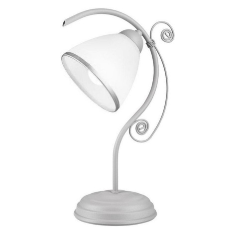 Stolní lampa RETRO II 1xE27/60W/230V stříbrná Donoci