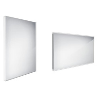 Zrcadlo bez vypínače Nimco 80x60 cm hliník ZP 9002