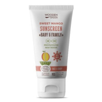 WoodenSpoon Wooden Spoon opalovací tělové mléko Mango Baby & Family SPF50 150 ml