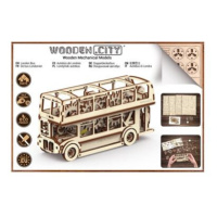 Wooden City 3D mechanické puzzle -Londýnský autobus