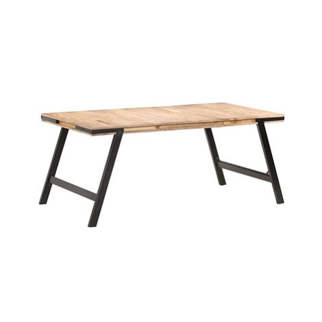 Jídelní stůl 180 × 90 × 76 cm masivní mangovníkové dřevo SHUMEE