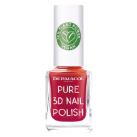 Dermacol Pure 3D přírodní lak na nehty Poppy Red č.04