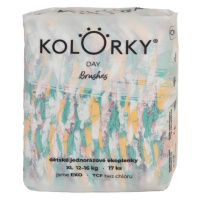 KOLORKY DAY Jednorázové EKO plenky štětce XL (12-16 kg) 17 kusů