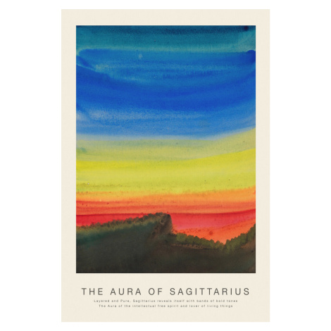Obrazová reprodukce The Aura of Sagittarius (Astrology, Spirituality & Zodiac Series), (26.7 x 4