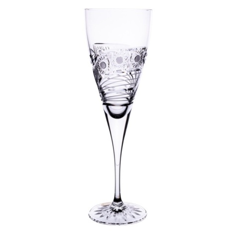 Onte Crystal Bohemia Crystal ručně broušené sklenice na bílé víno Kometa 260 ml 2KS