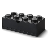 LEGO® stolní box 8 se zásuvkou černá 316 x 158 x 113 mm