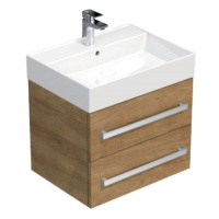 Koupelnová skříňka s umyvadlem SAT Cube Way 60x47,5x46 cm dub Hickory CUBE46602DHSAT