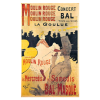 Toulouse-Lautrec, Henri de - Obrazová reprodukce Poster advertising 'La Goulue' at the Moulin Ro