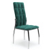 Jídelní židle SAGAL – samet, více barev Zelená