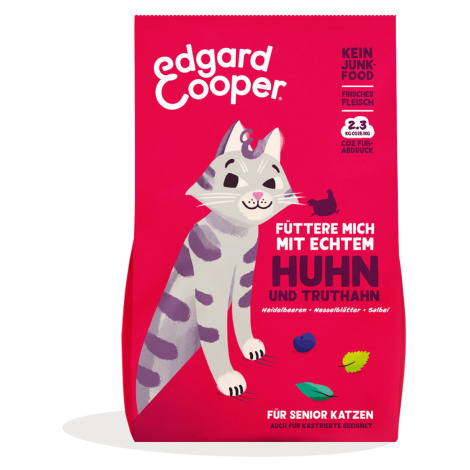 Edgard & Cooper Senior granule pro kočky, kuře a krůta, 2 kg