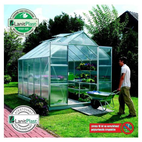 Polykarbonátový skleník VITAVIA URANUS 8300, PC 6 mm, stříbrný LG186 Vitavia Garden